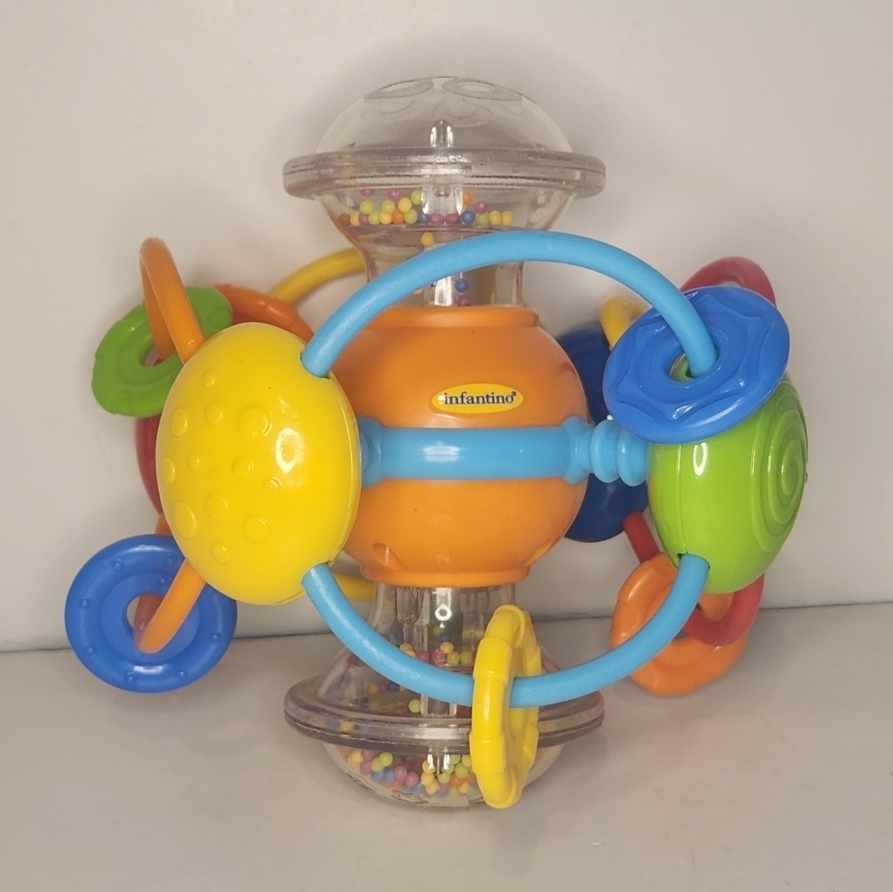 7” Infantino Magic Beads Activity Ball Baby Toy